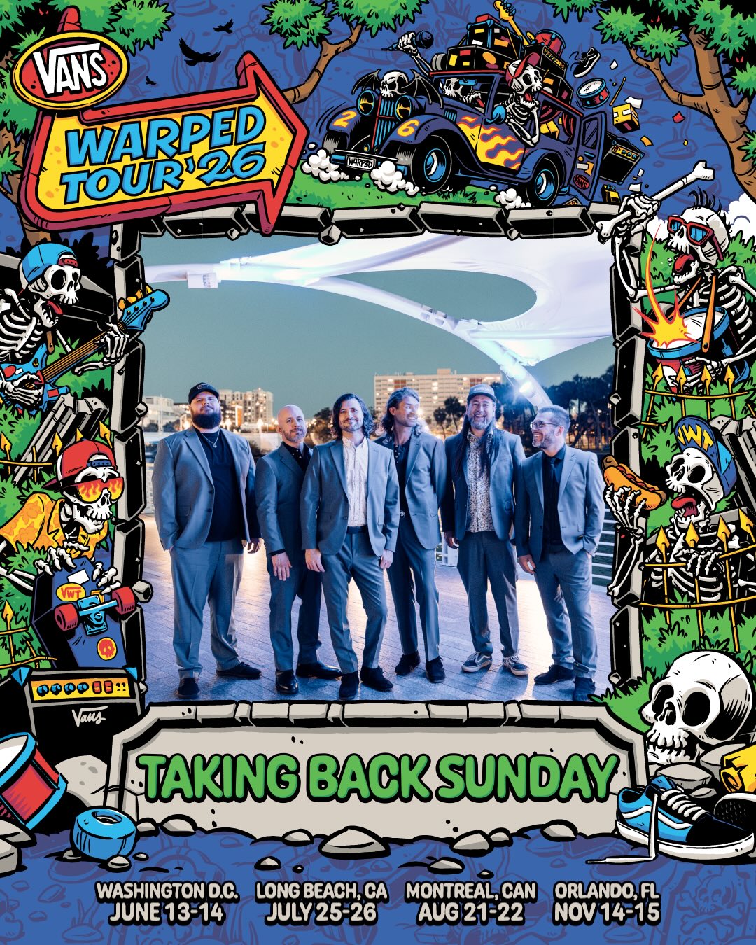 Taking Back Sunday Tour Poster 2026–2027